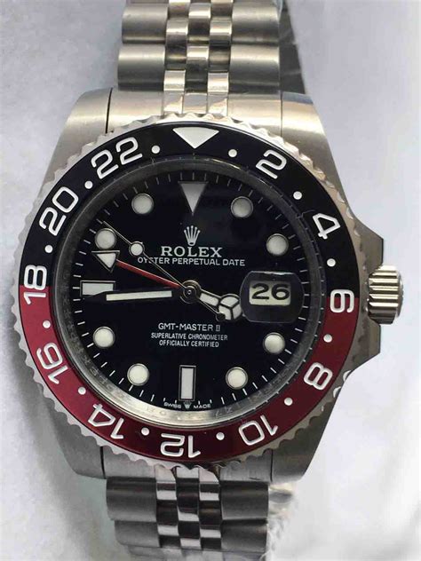 rolex zwart rood